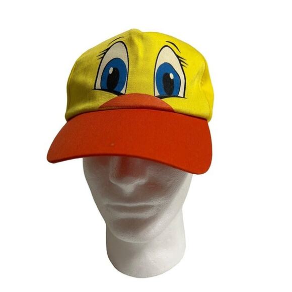 NWOT Yellow/Red Duck Bill Youth Hat with Adjustable Back - Picture 2 of 3